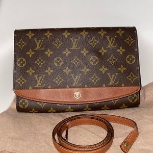 LV monogram clutch crossbody
